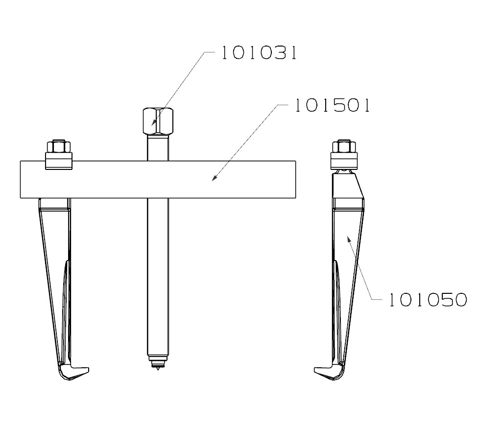 EXTRACTOR FORZA SERIE 1000 DE 2 PATAS